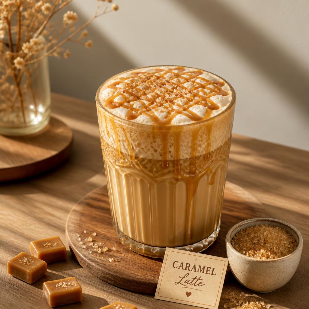 Caramel Latte Warkop 84 minuman caramel latte manis dan creamy